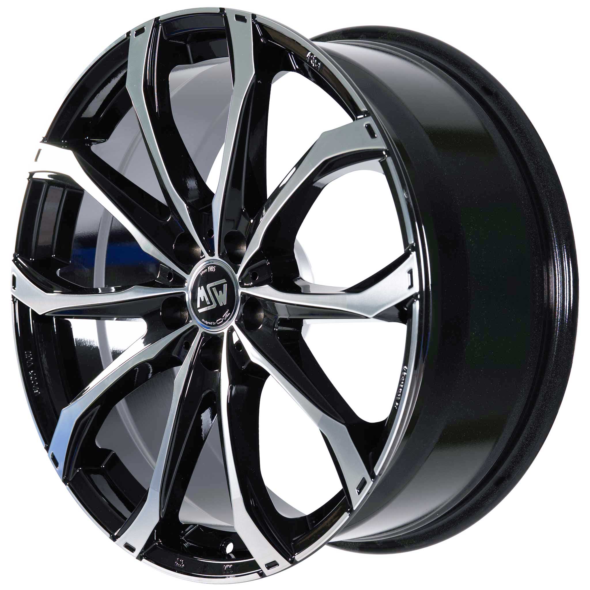 MSW 48 Gloss Black Full Polished Alloy Wheel Product Image #3