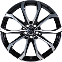 MSW 48 Gloss Black Full Polished Alloy Wheel Product Image #1