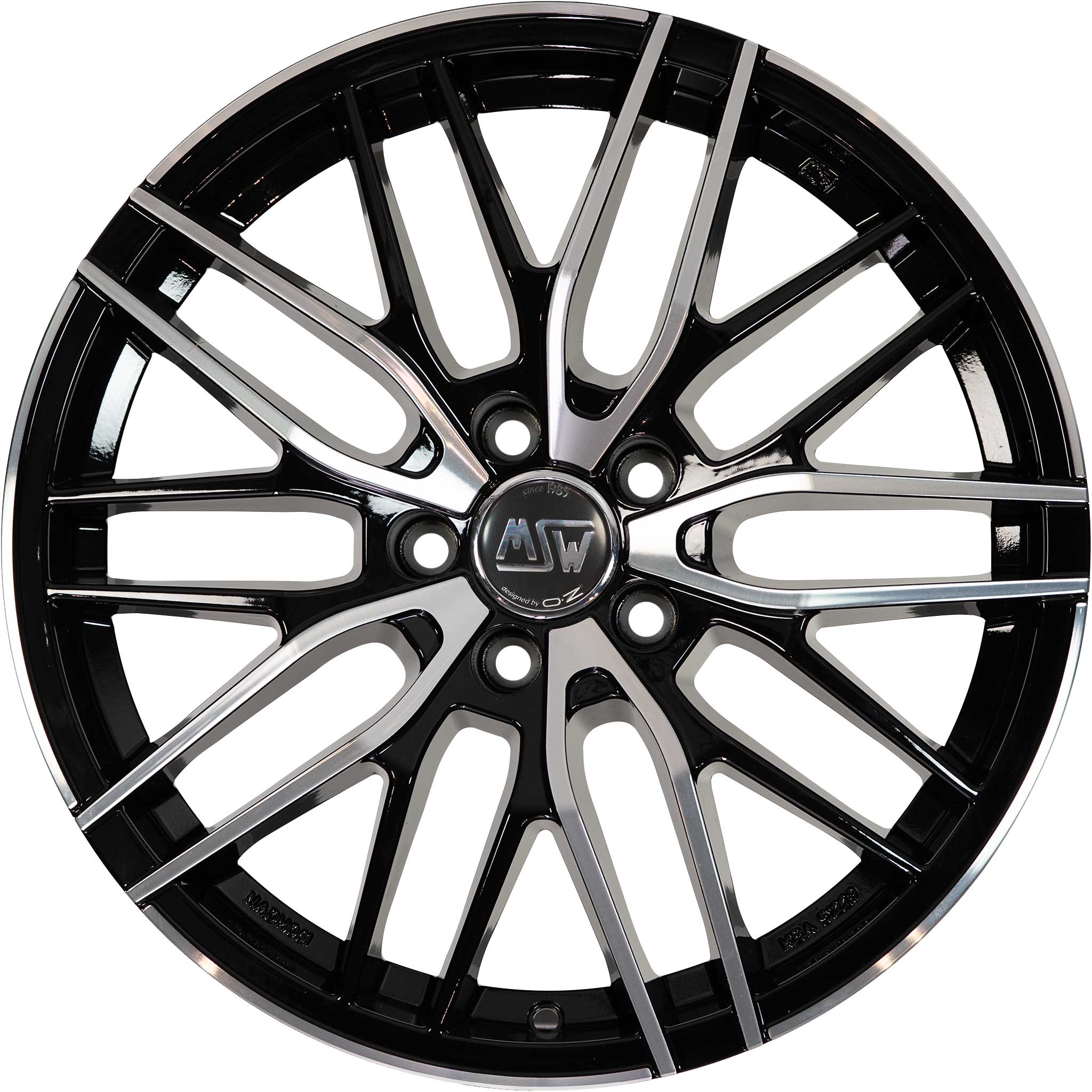 MSW 72 Gloss Black Full Polished Alloy Wheel Product Image #1