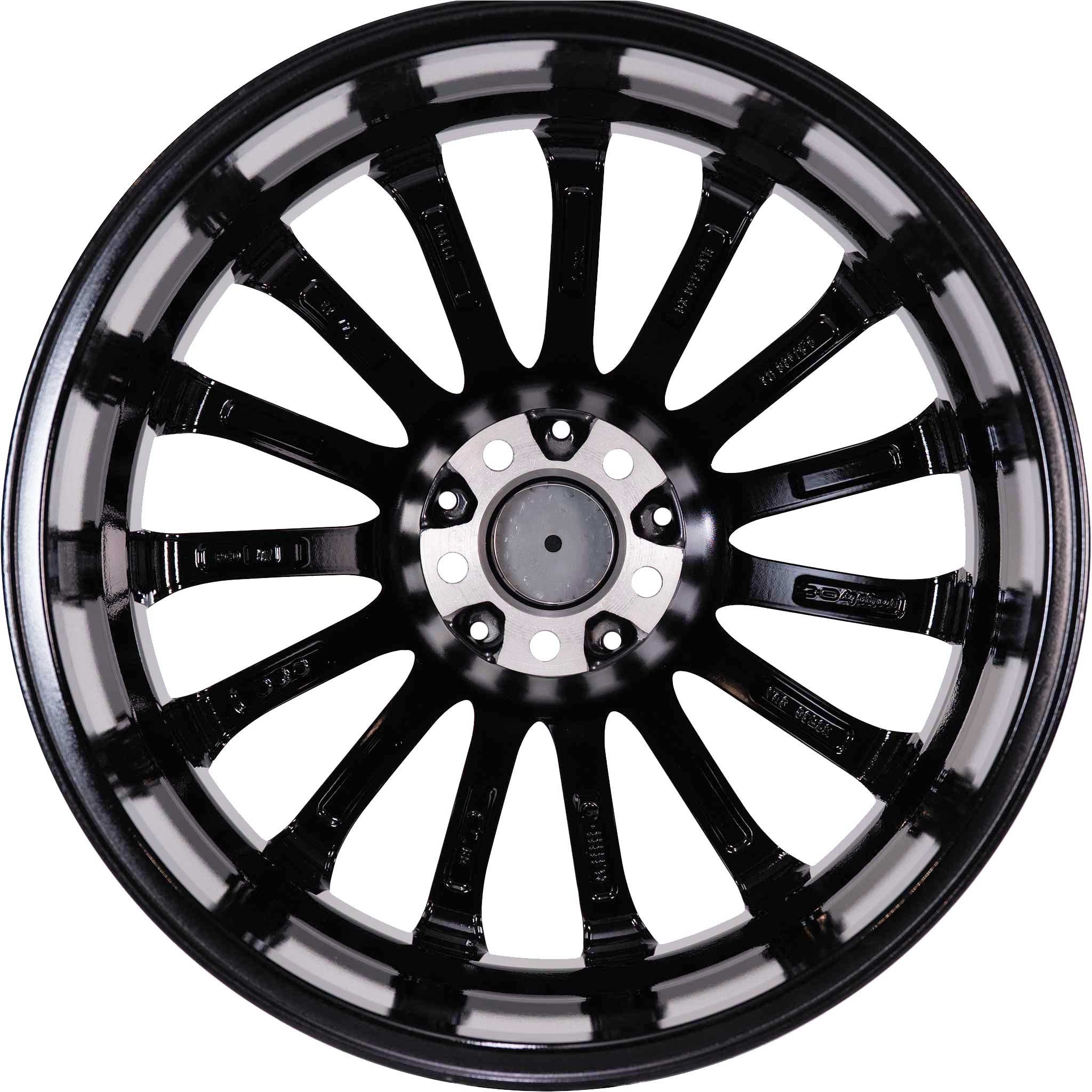 MSW 30 Gloss Black Diamond Lip Alloy Wheel Product Image #5
