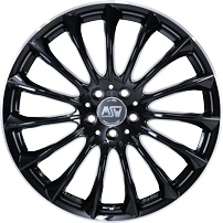 MSW 30 Gloss Black Diamond Lip Alloy Wheel Product Image #1
