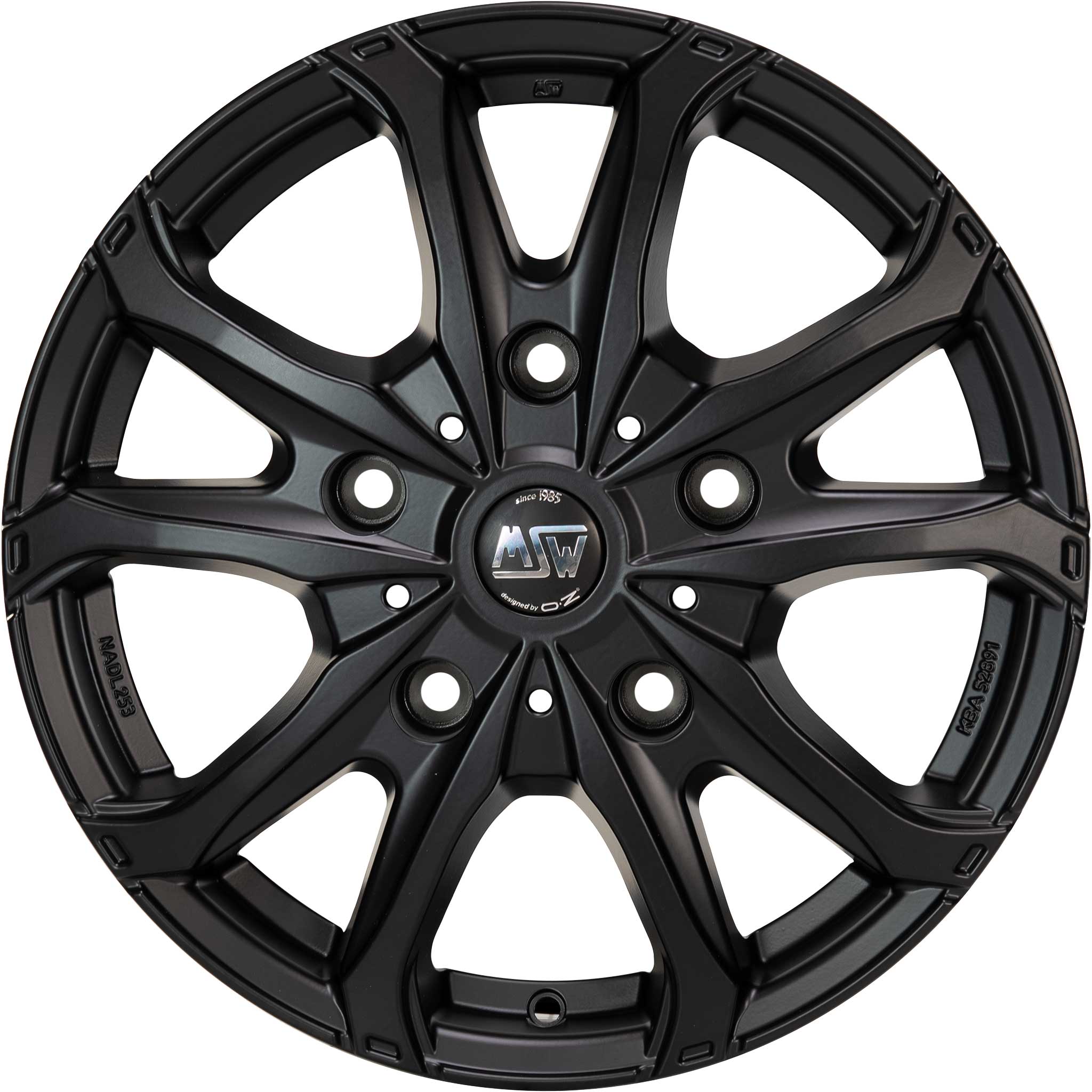 MSW 48 Van Matt Black Alloy Wheel Product Image #2