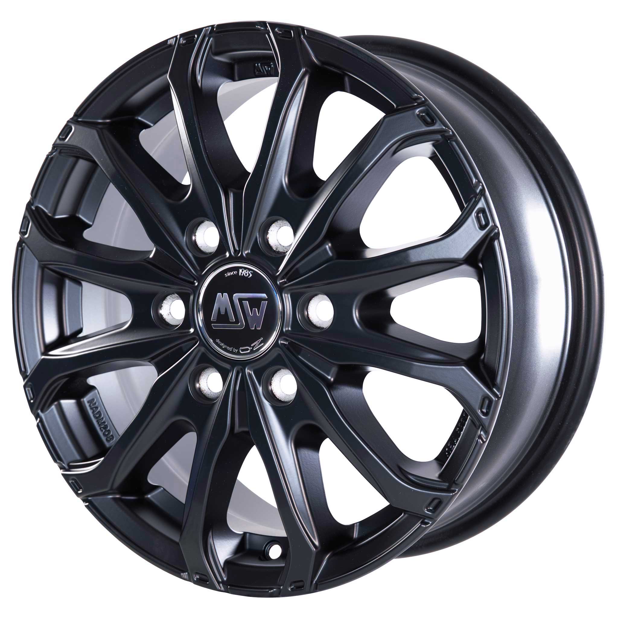 MSW 48 Van 6L Matt Black Alloy Wheel Product Image #2