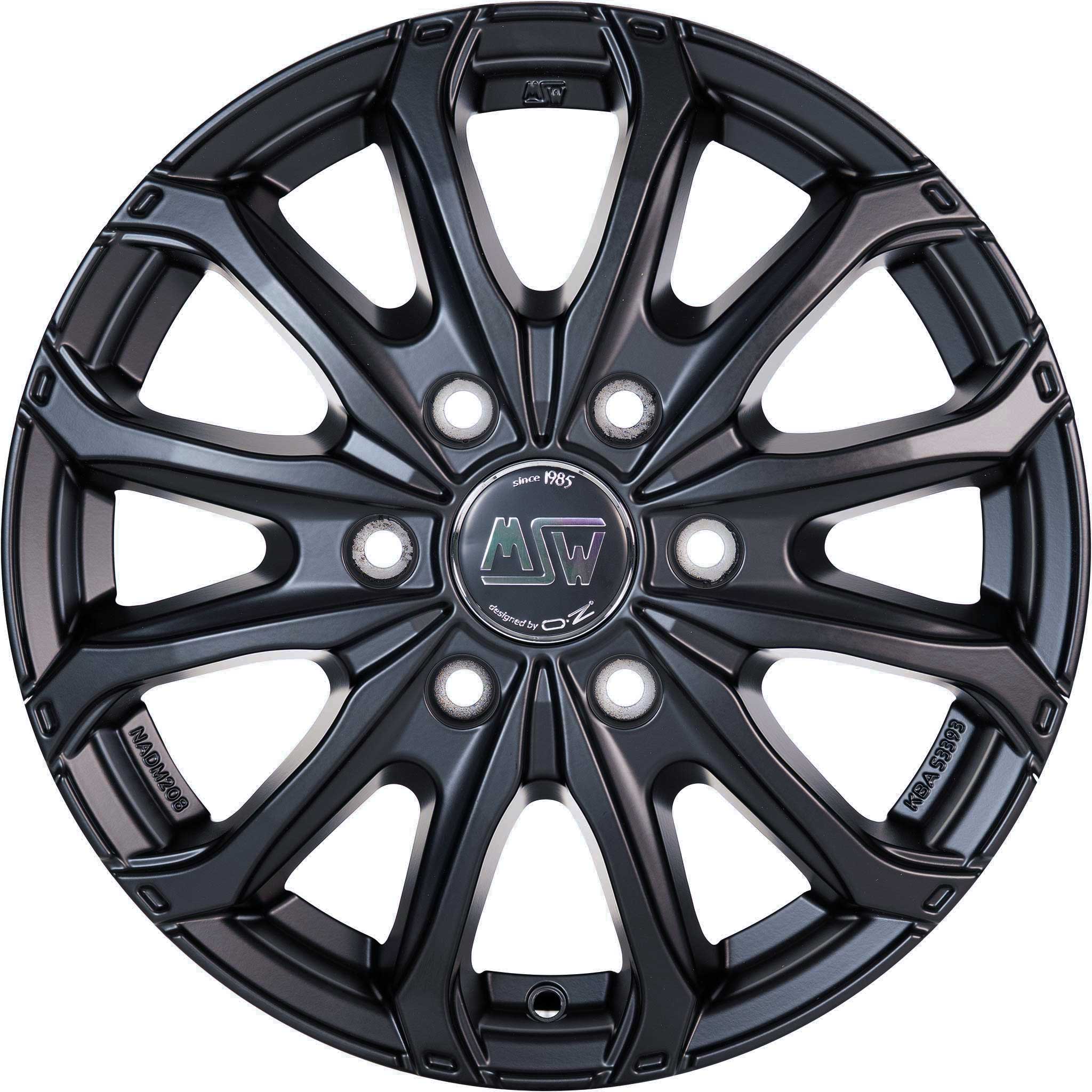 MSW 48 Van 6L Matt Black Alloy Wheel Product Image #1
