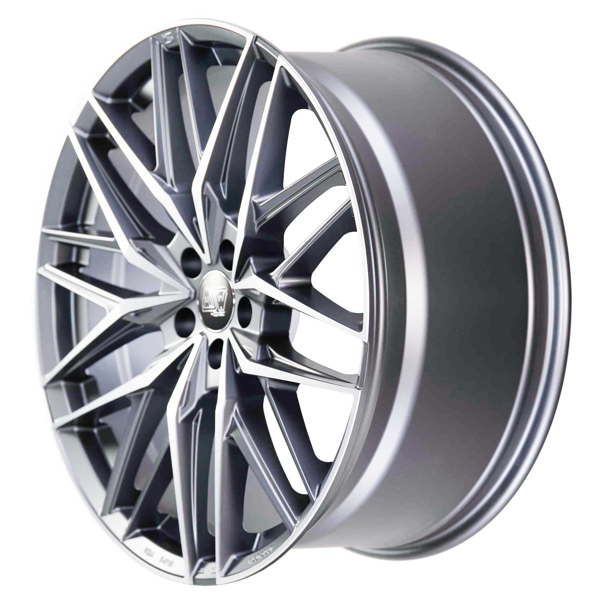MSW 50 Gunmetal Polished Alloy Wheel Product Image #2