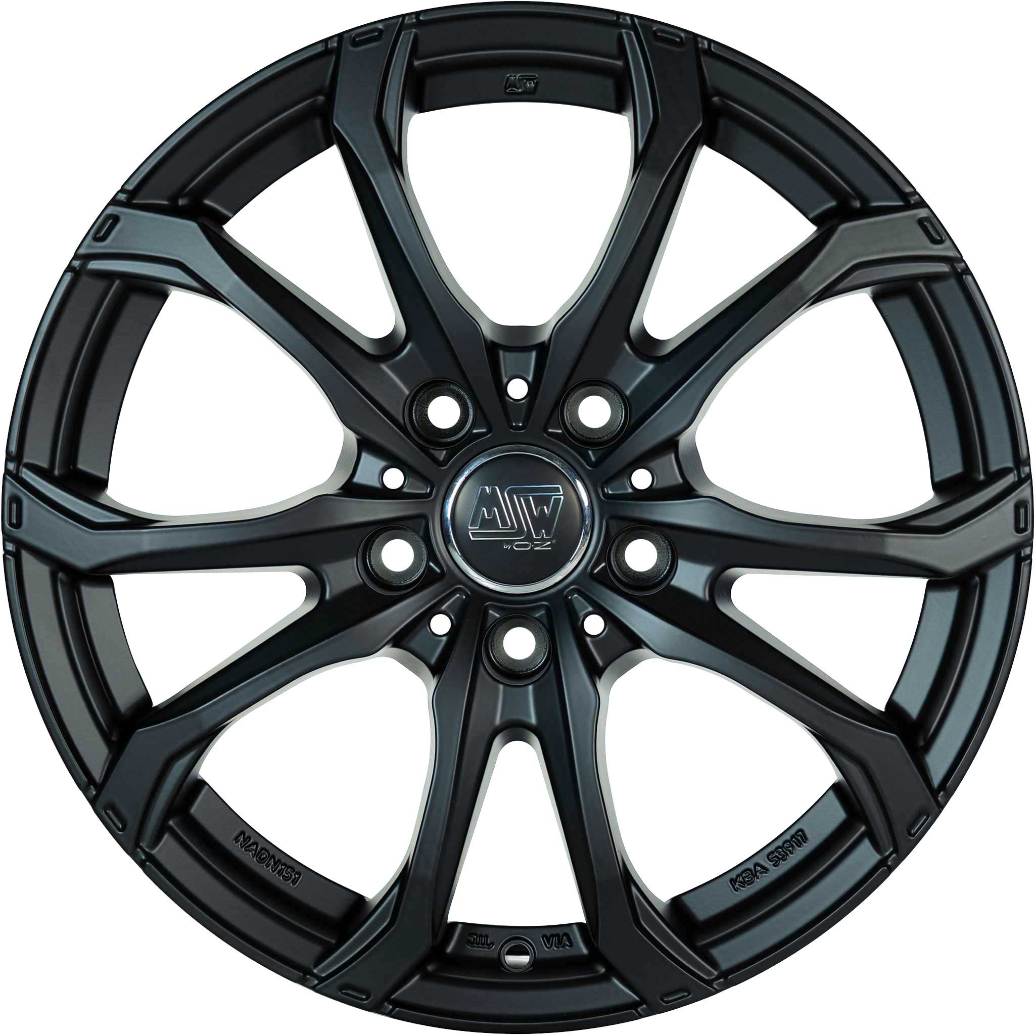 MSW 48 Matt Black Alloy Wheel Product Image #1