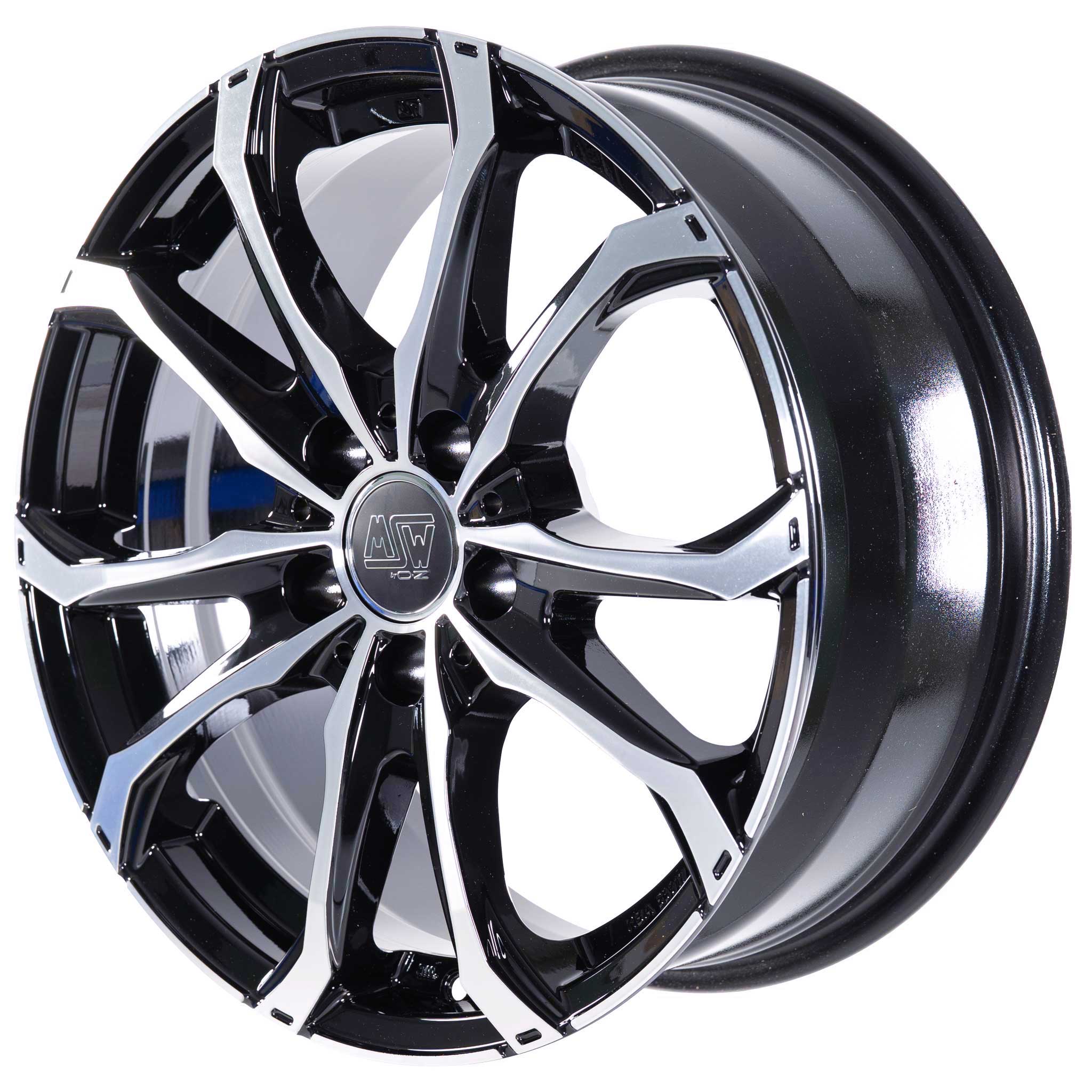 MSW 48 Gloss Black Full Polished Alloy Wheel Product Image #3