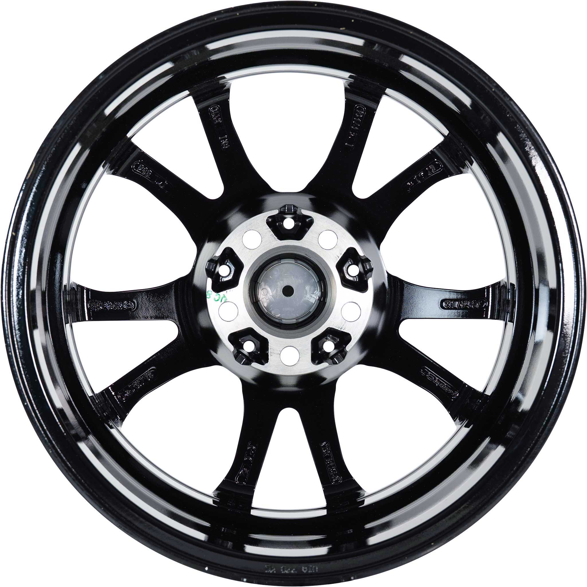 MSW 48 Gloss Black Full Polished Alloy Wheel Product Image #4