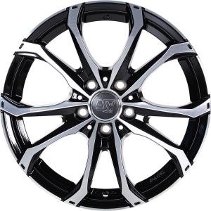 MSW 48 Gloss Black Full Polished Alloy Wheel for Audi Q5 & SQ5 80A FY - Sizes 17in, 18in, 19in, 20in, 21in