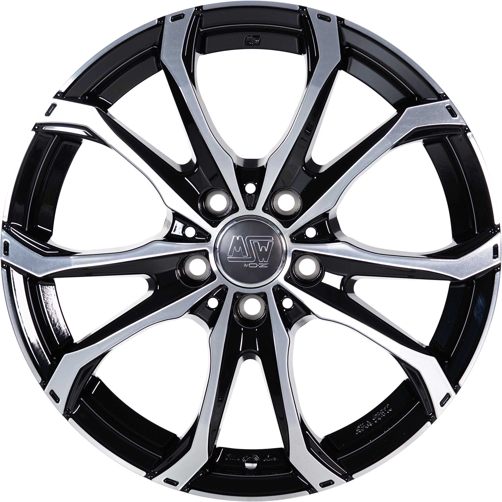 MSW 48 Gloss Black Full Polished Alloy Wheel Product Image #2