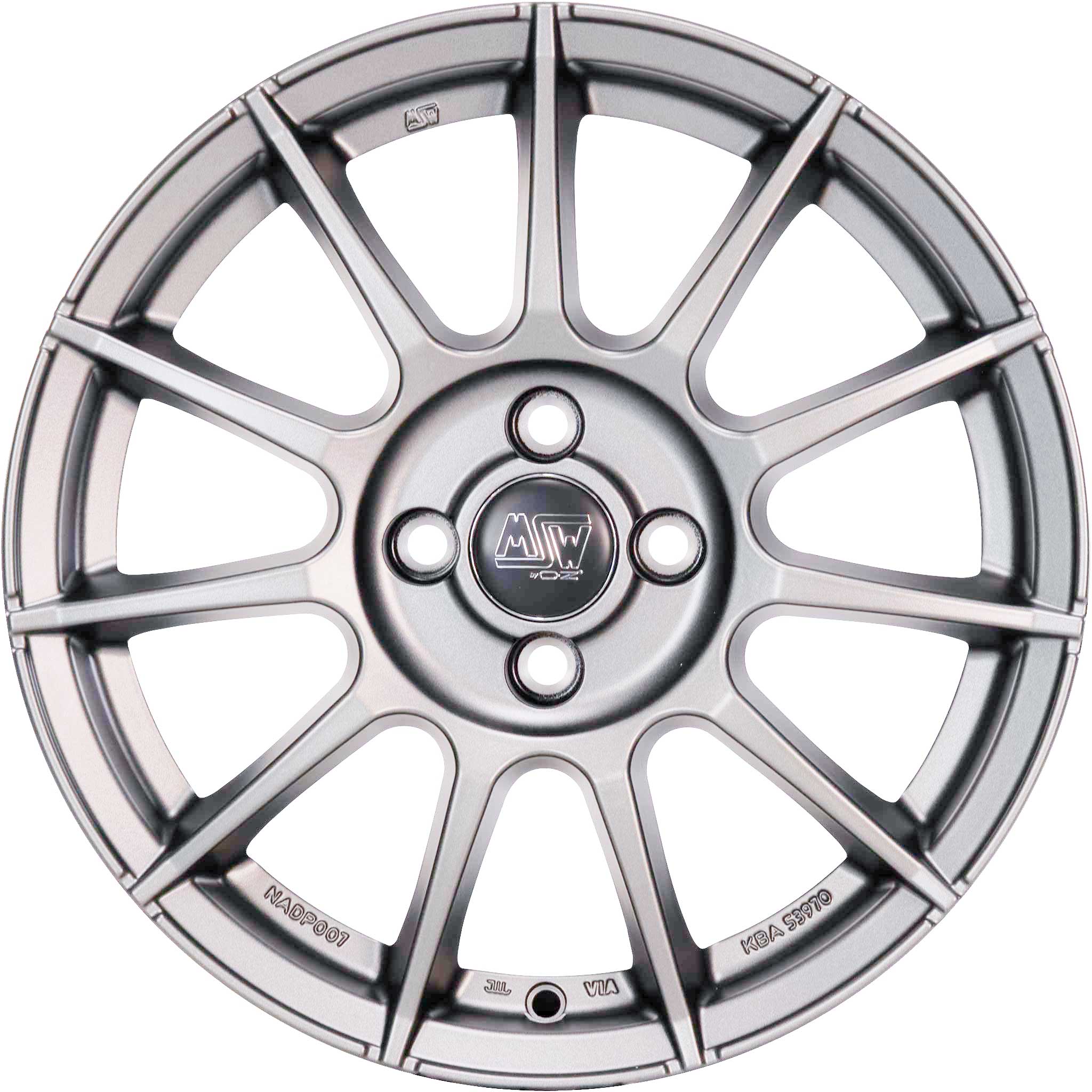 MSW 85 Matt Graphite Alloy Wheel Product Image #1