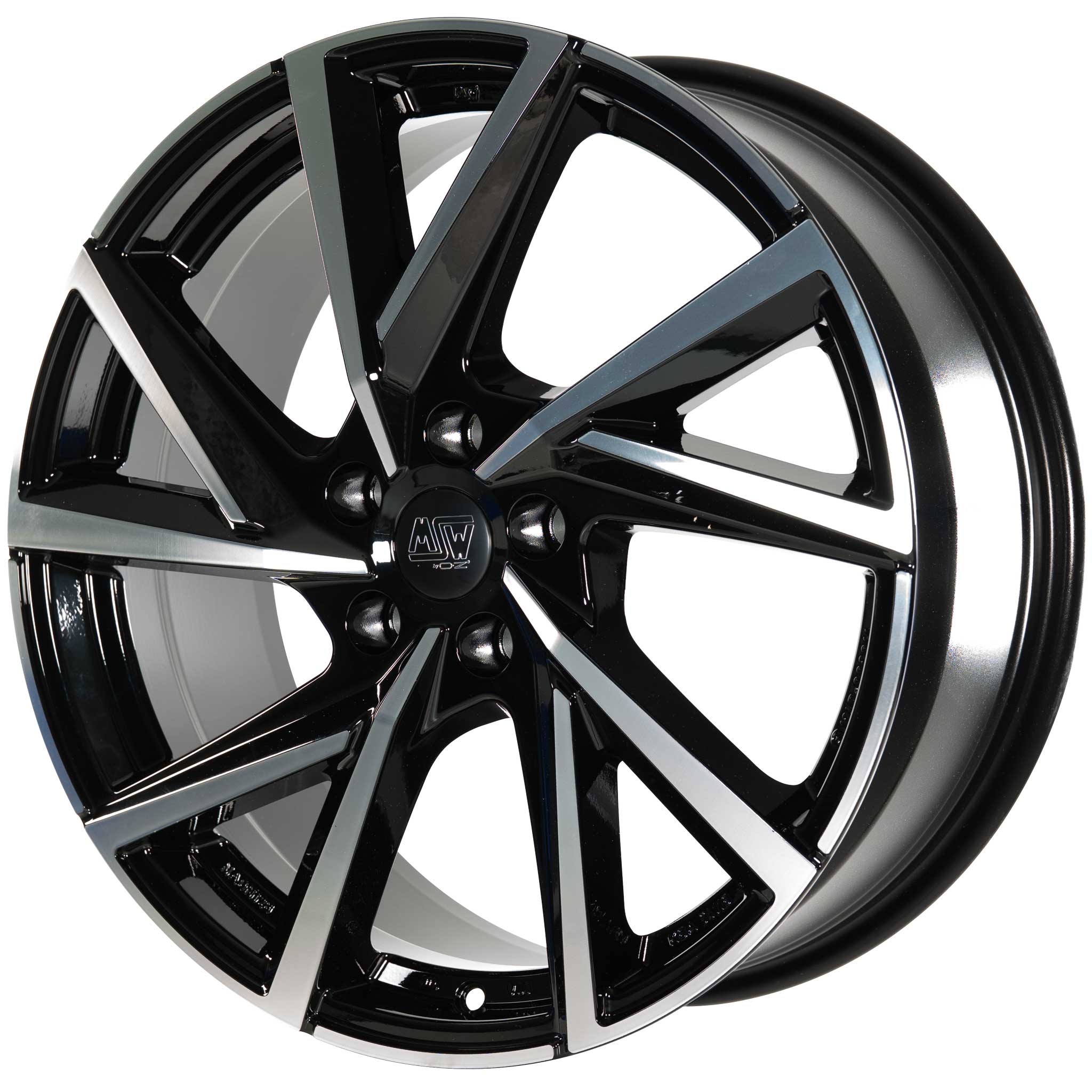 MSW 80/5 Gloss Black Full Polish Alloy Wheel Product Image #2