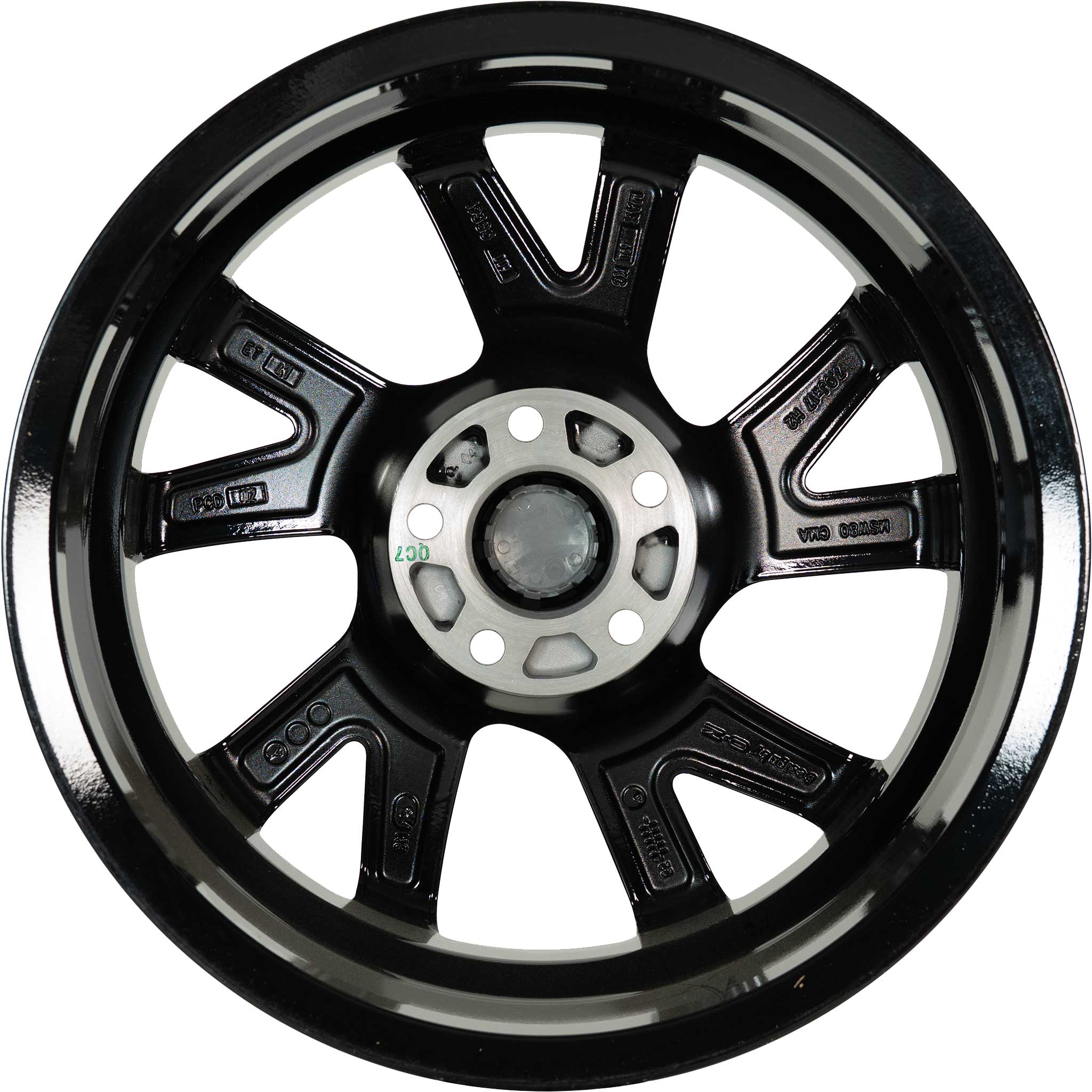 MSW 80/5 Gloss Black Full Polish Alloy Wheel Product Image #3