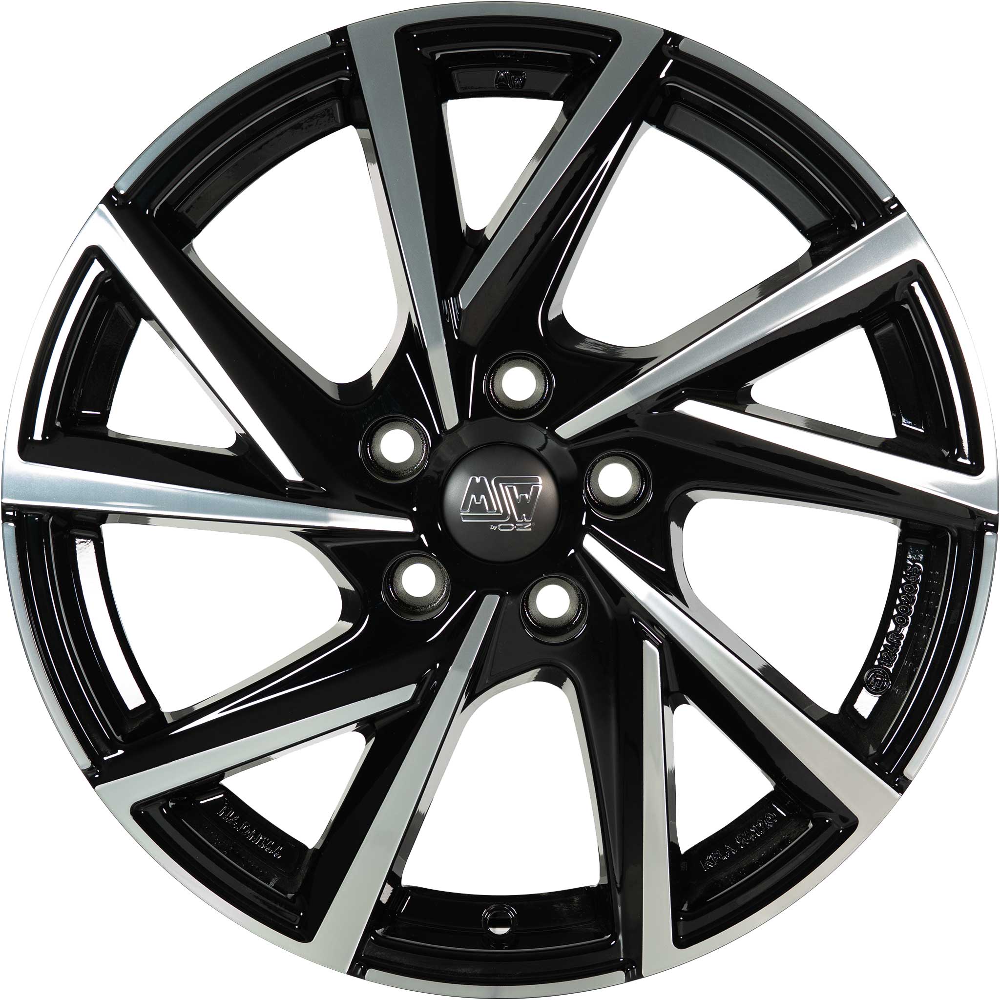 MSW 80/5 Gloss Black Full Polish Alloy Wheel Product Image #1