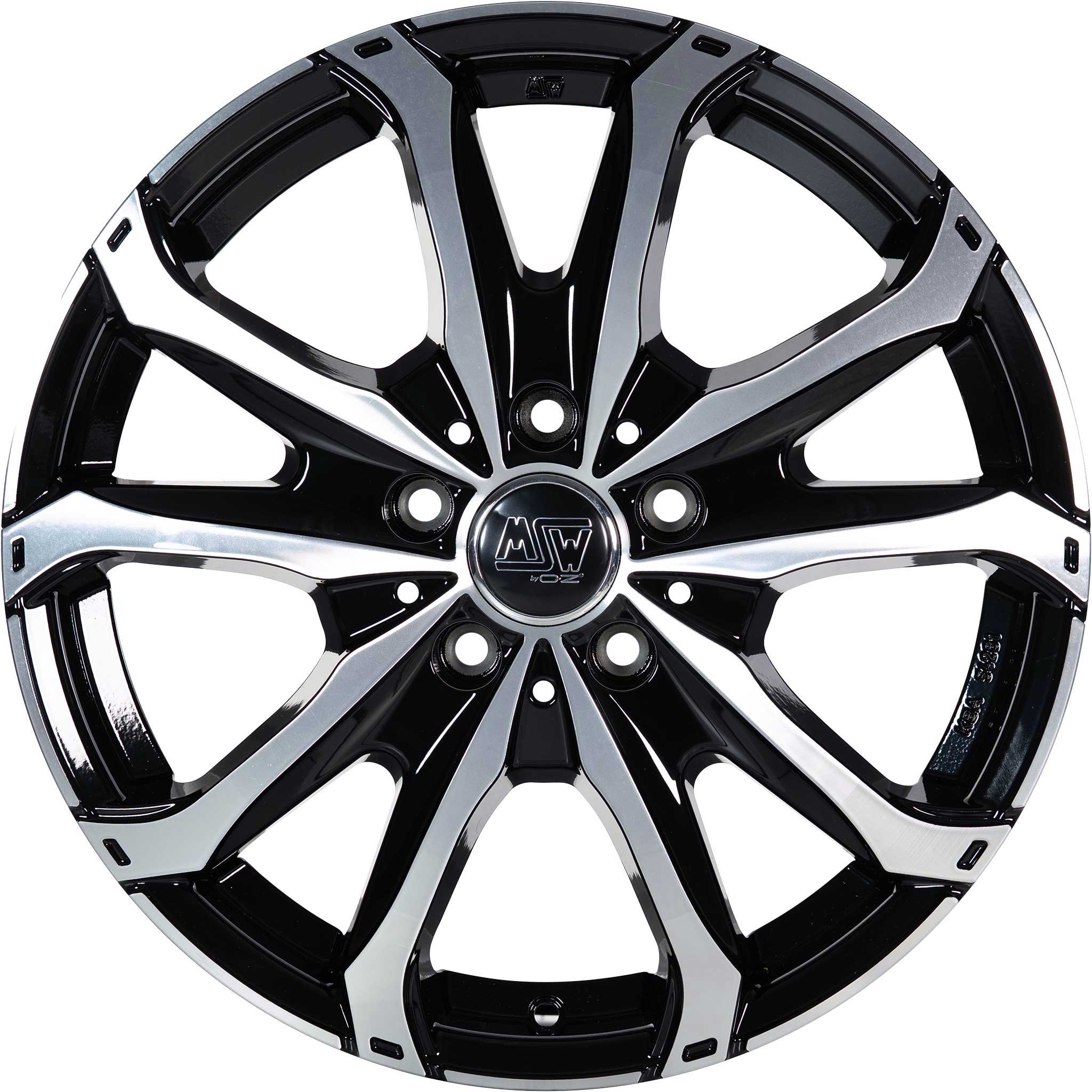MSW 48 Van Gloss Black Full Polished Alloy Wheel Product Image #2