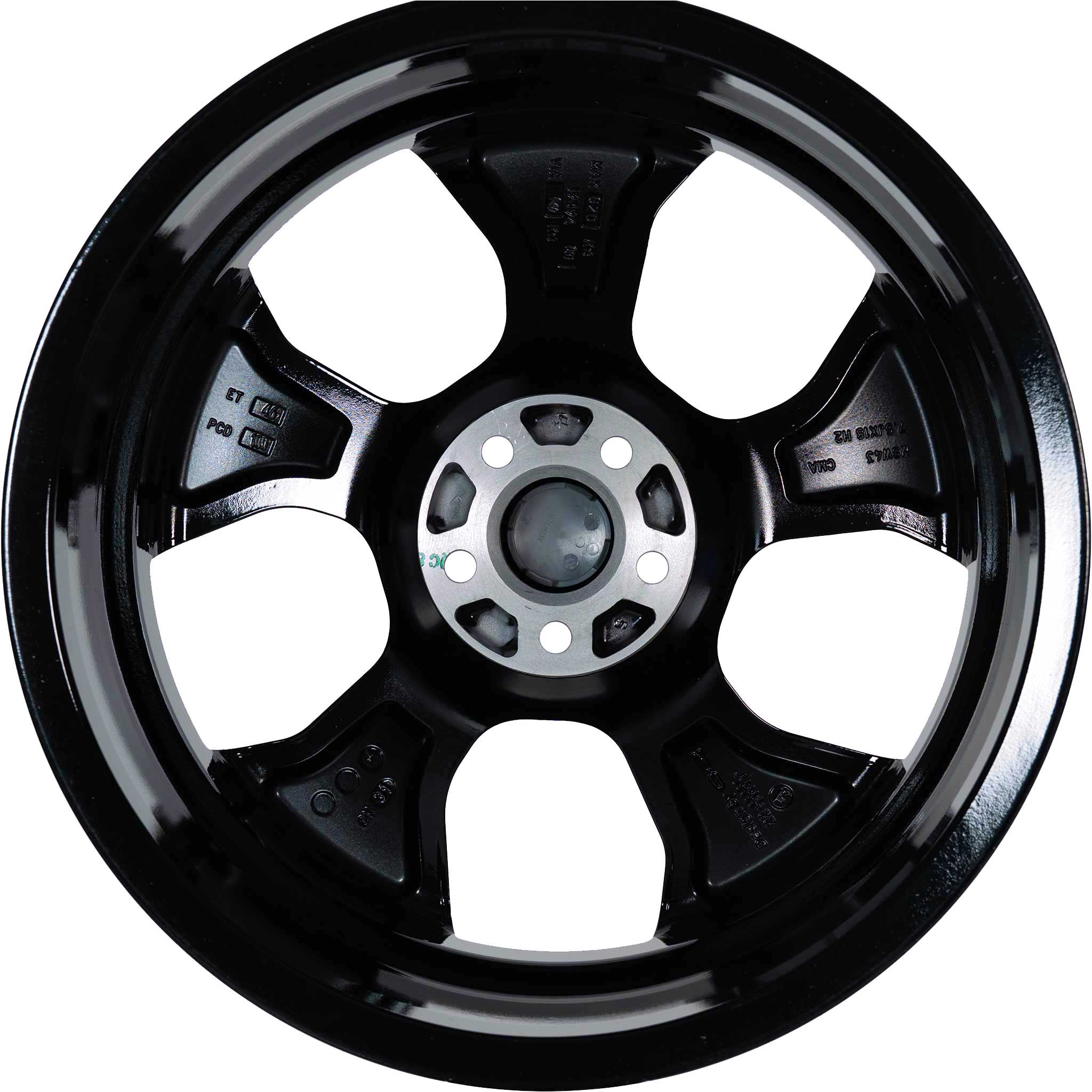 MSW 43 Gloss Black Full Polished Alloy Wheel Product Image #5