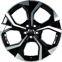 MSW 43 Gloss Black Full Polished Alloy Wheel Product Image #1