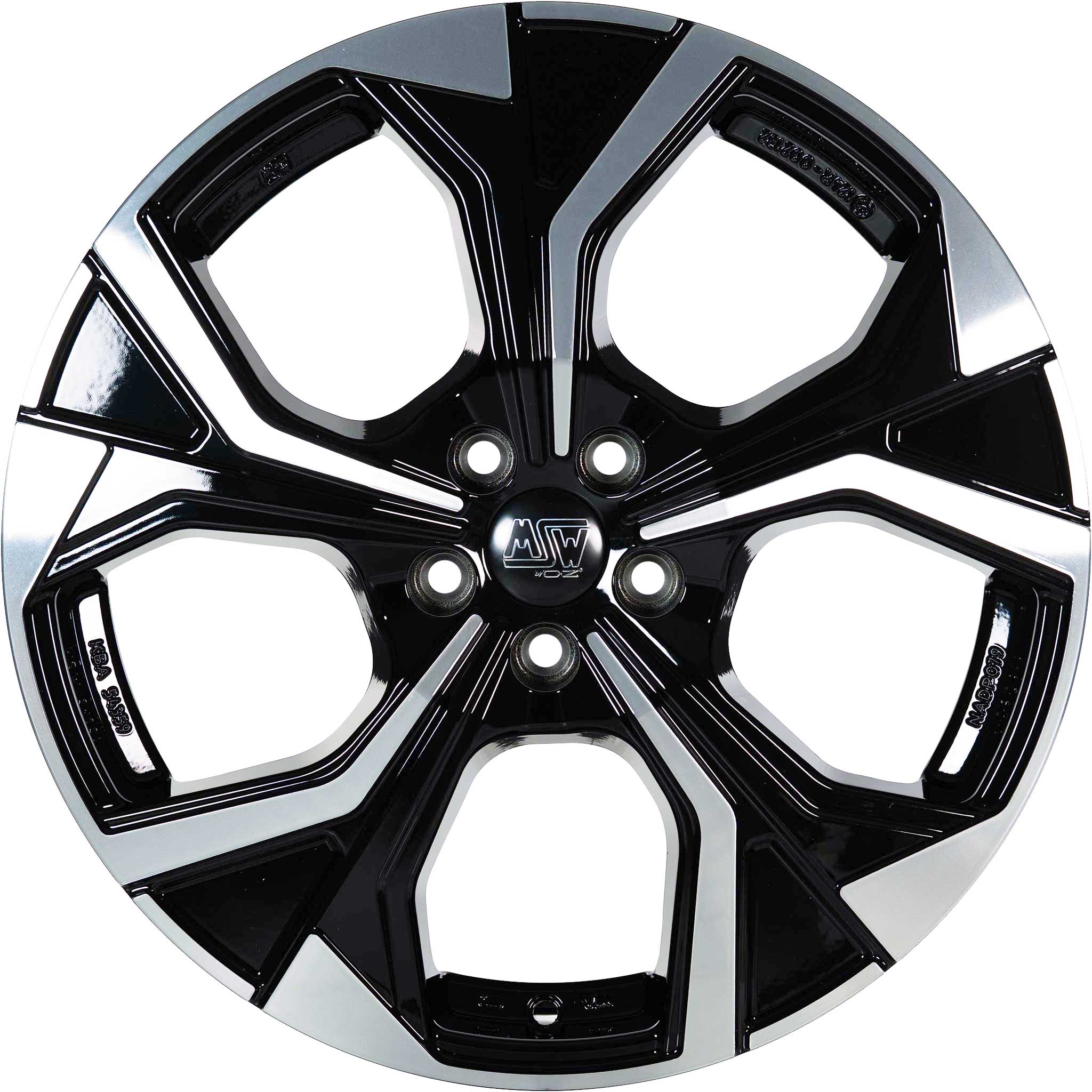 MSW 43 Gloss Black Full Polished Alloy Wheel Product Image #3
