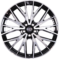MSW 44 Gloss Black Full Polished Alloy Wheel Product Image #1