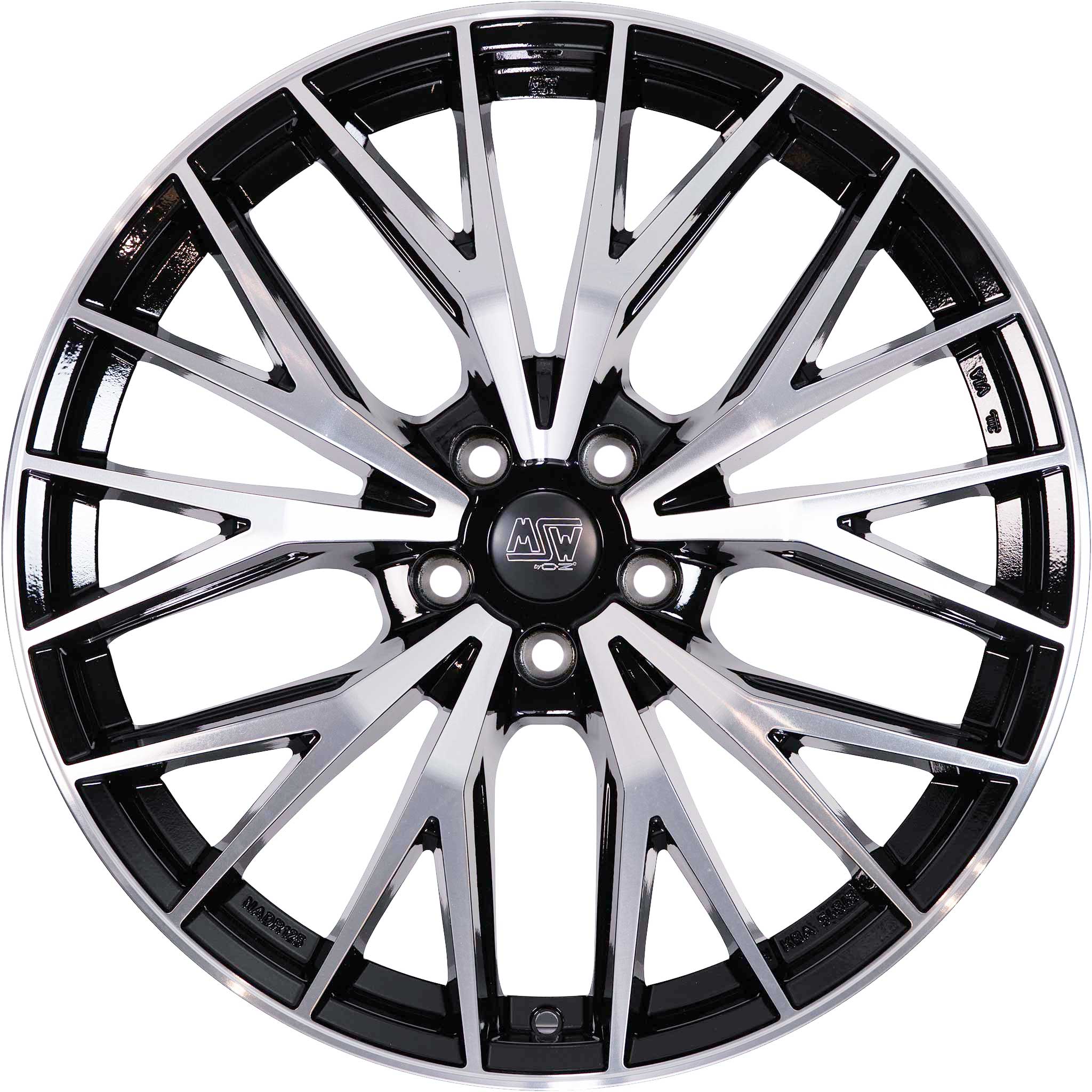 MSW 44 Gloss Black Full Polished Alloy Wheel Product Image #2