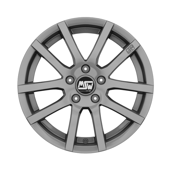MSW 22 Grey Silver Alloy Wheel Product Image #1