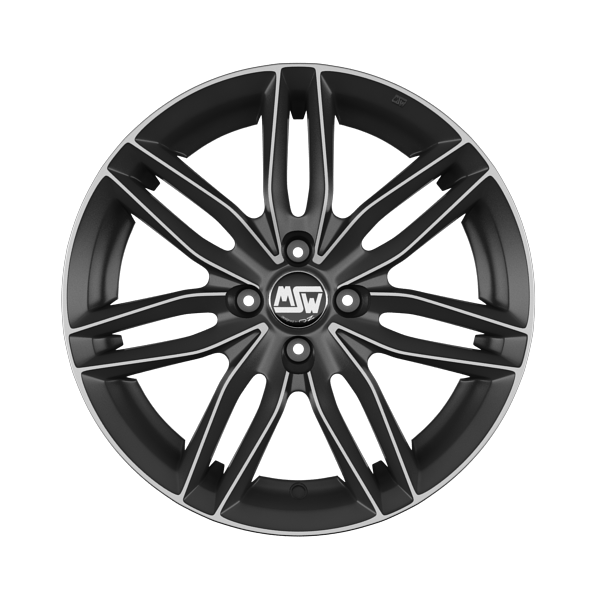 MSW 24 Gunmetal Polished Alloy Wheel Product Image #1