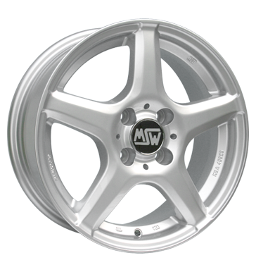 MSW 14 Silver Alloy Wheel Product Image #1