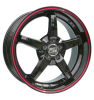 MSW 16 Black Painted with Red Edge Wheel Img 1
