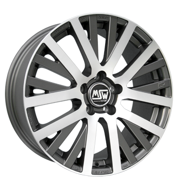 MSW 18 Gunmetal Polished Alloy Wheel Product Image #1