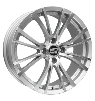 MSW 20 Silver Full Polished Alloy Wheel Product Image #2