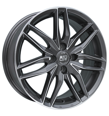MSW 24 Gunmetal Polished Alloy Wheel Product Image #2