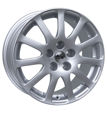 MSW MO3 Silver Painted Alloy Wheel Product Image #1
