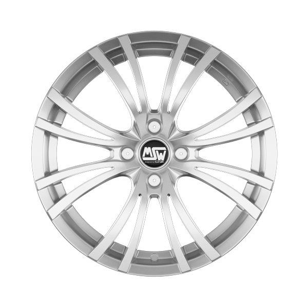 MSW 20 Silver Full Polished Alloy Wheel Product Image #1