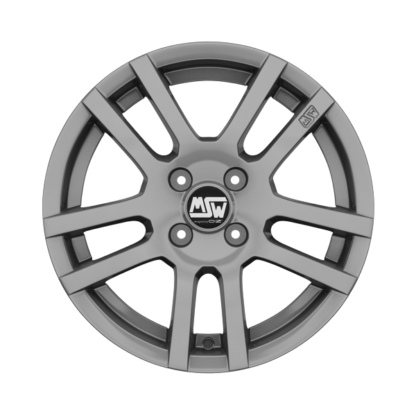 MSW 22 Grey Silver Alloy Wheel Product Image #1