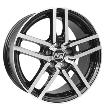 MSW 12 Black Full Polished Alloy Wheel Product Image #1