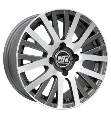 MSW 18 Gunmetal Polished Alloy Wheel Product Image #1