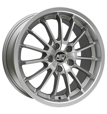 MSW 21 Matt Grey Polished Alloy Wheel Product Image #1