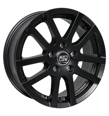 MSW 22 Matt Black Alloy Wheel Product Image #1