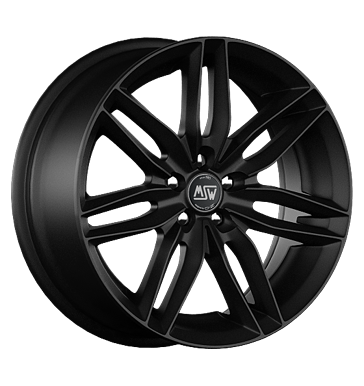 MSW 24 Matt Black Alloy Wheel Product Image #1