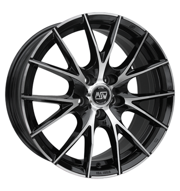 MSW 25 Black Polished Alloy Wheel Product Image #2