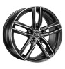 MSW 26 Matt Dark Titanium Full Polished Wheel Img 1