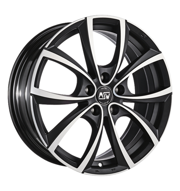 MSW 27 Matt Dark Titanium Full Polished Alloy Wheel Product Image #1