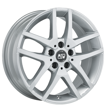 MSW 28 Full Silver Alloy Wheel Product Image #1