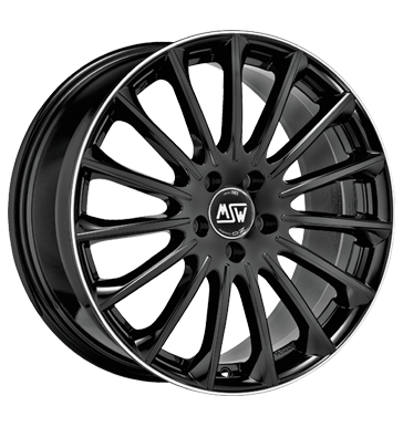 MSW 30 Gloss Black Diamond Lip Alloy Wheel Product Image #2