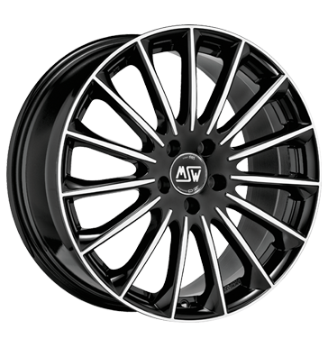 MSW 30 Gloss Black Full Polish Alloy Wheel Product Image #1