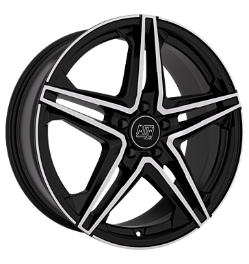 MSW 31 Gloss Black Full Polished Alloy Wheel Product Image #1