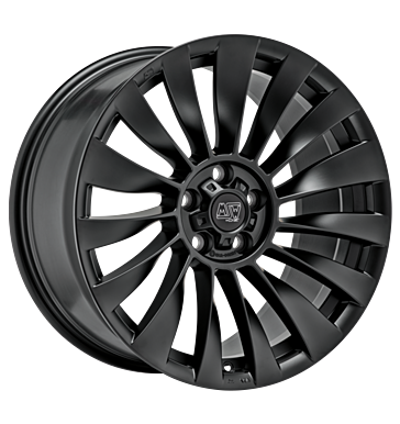 MSW 37 T Matt Black Alloy Wheel Product Image #1