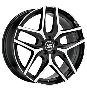 MSW 40 Gloss Black Full Polish Alloy Wheel Product Image #1