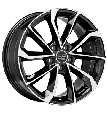 MSW 42 Gloss Black Full Polished Alloy Wheel Product Image #1