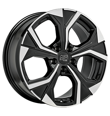MSW 43 Gloss Black Full Polished Alloy Wheel Product Image #2